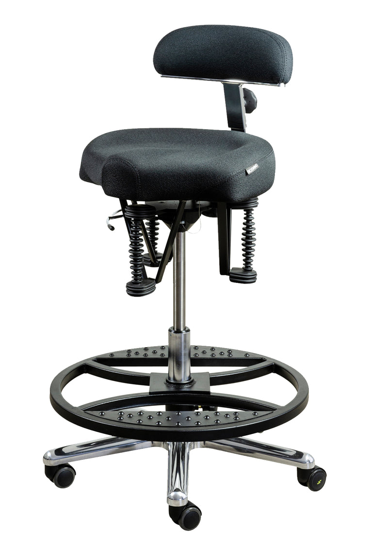 BIOSWING® BOOGIE Kassenhocker mit Fussring 58cm