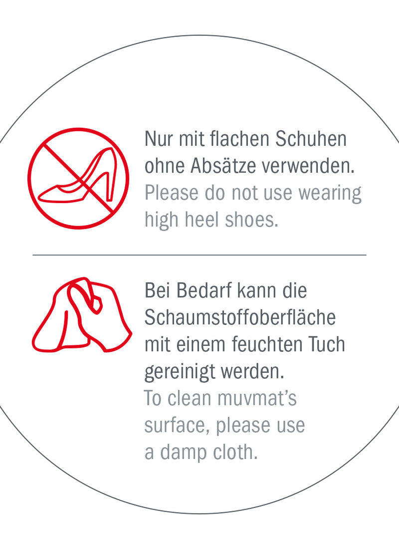 Muvmat Stehmatte mit Waldbodeneffekt