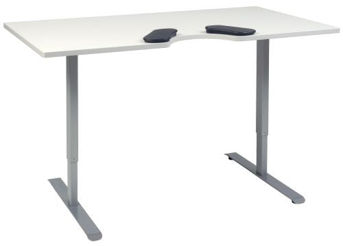 Höhenverstellbarer Tisch mit Bauchaussparung für Büro oder Home Office